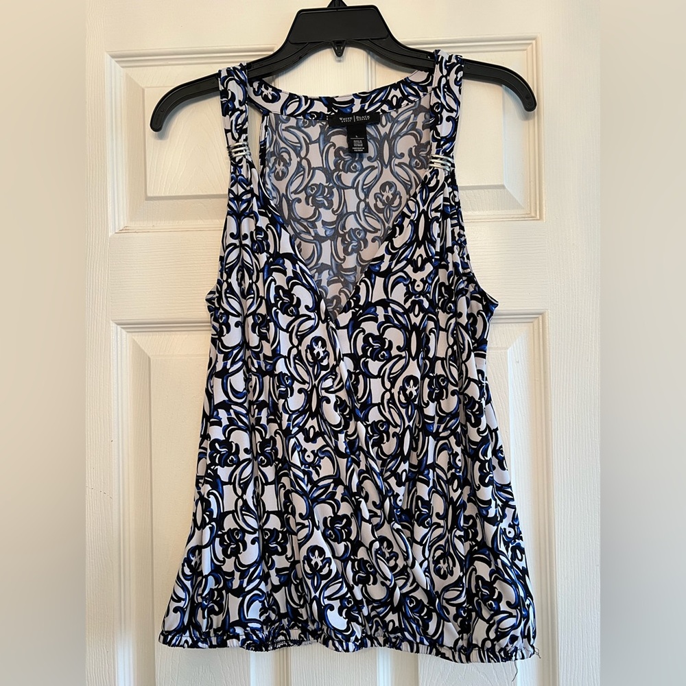 WHBM Crop Tank Wrap Top